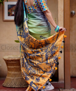 Graphite | Susmita Glossy Silk Saree