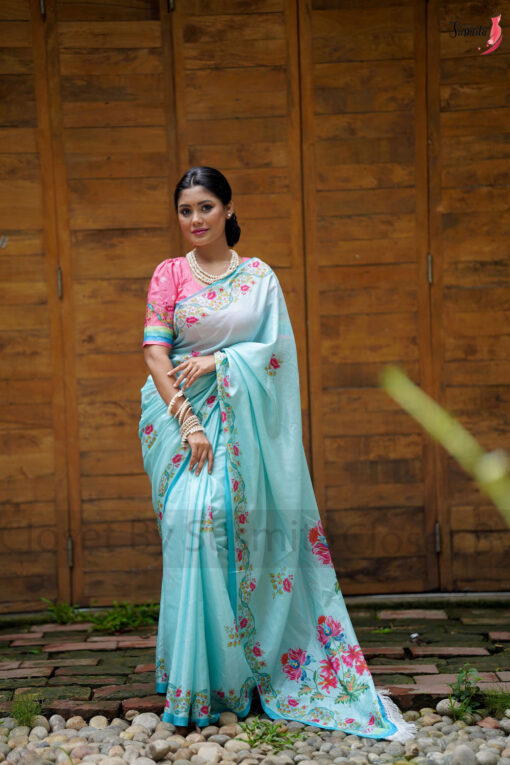 Chandralekha | Susmita Glossy Silk Saree - Image 4