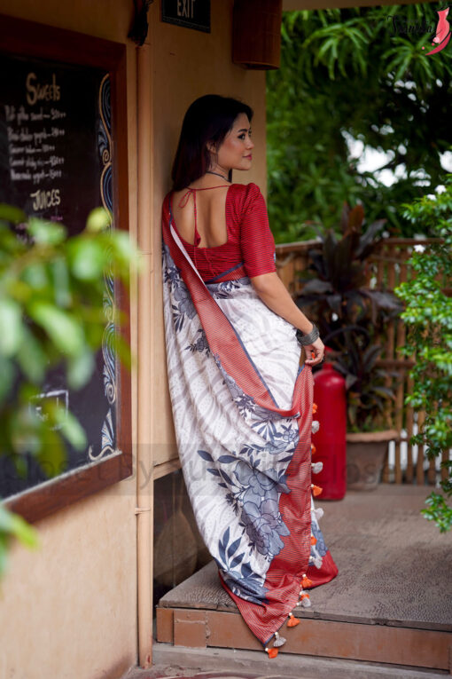 Monohori | Susmita Glossy Silk Saree - Image 2