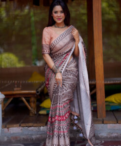 Chocolate | Susmita Glossy Silk Saree