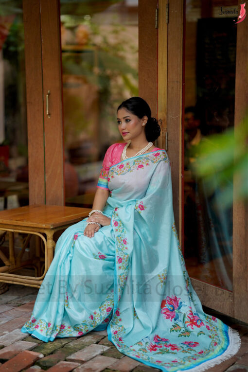 Chandralekha | Susmita Glossy Silk Saree - Image 2