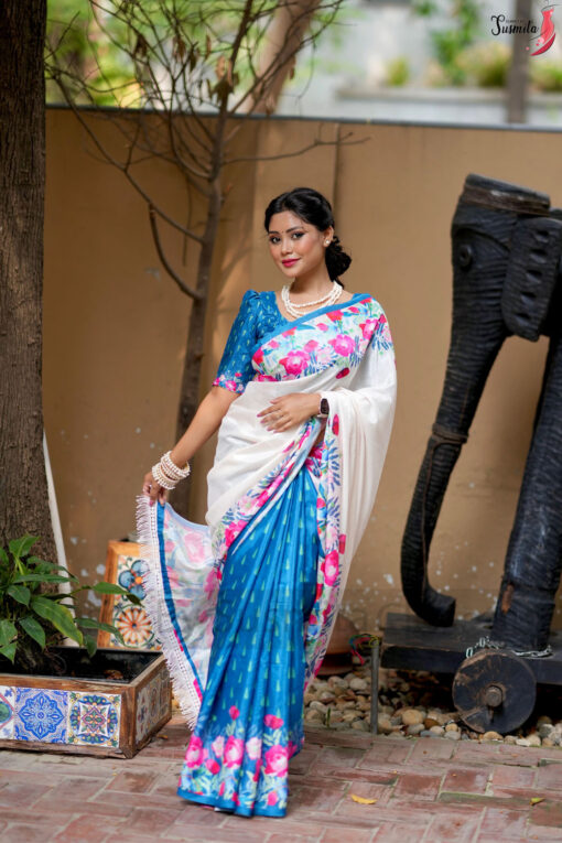 Meghla | Susmita Glossy Silk Saree